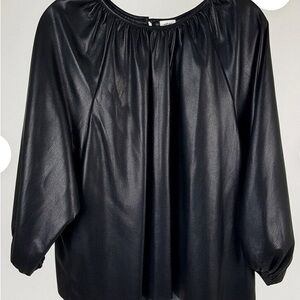 Aritzia vegan (faux) leather painter’s smock - feels like Kid
